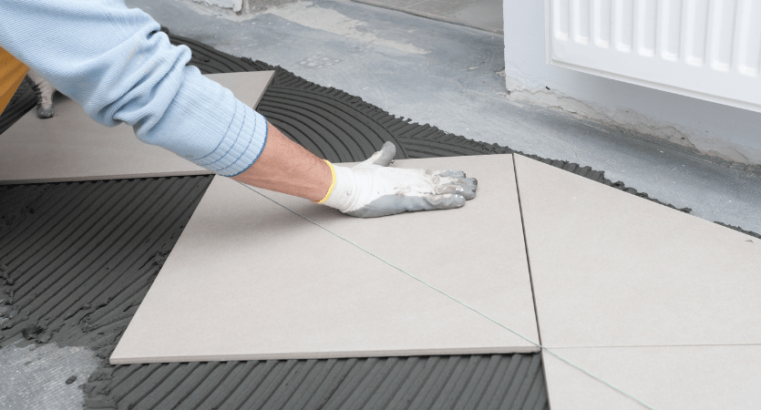 how to correct slope in bathroom floor