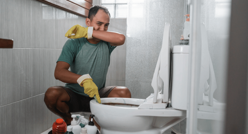 How to remove bad odor from toilet