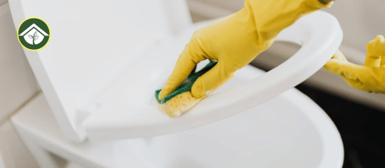 how to remove yellow stains from toilet seat